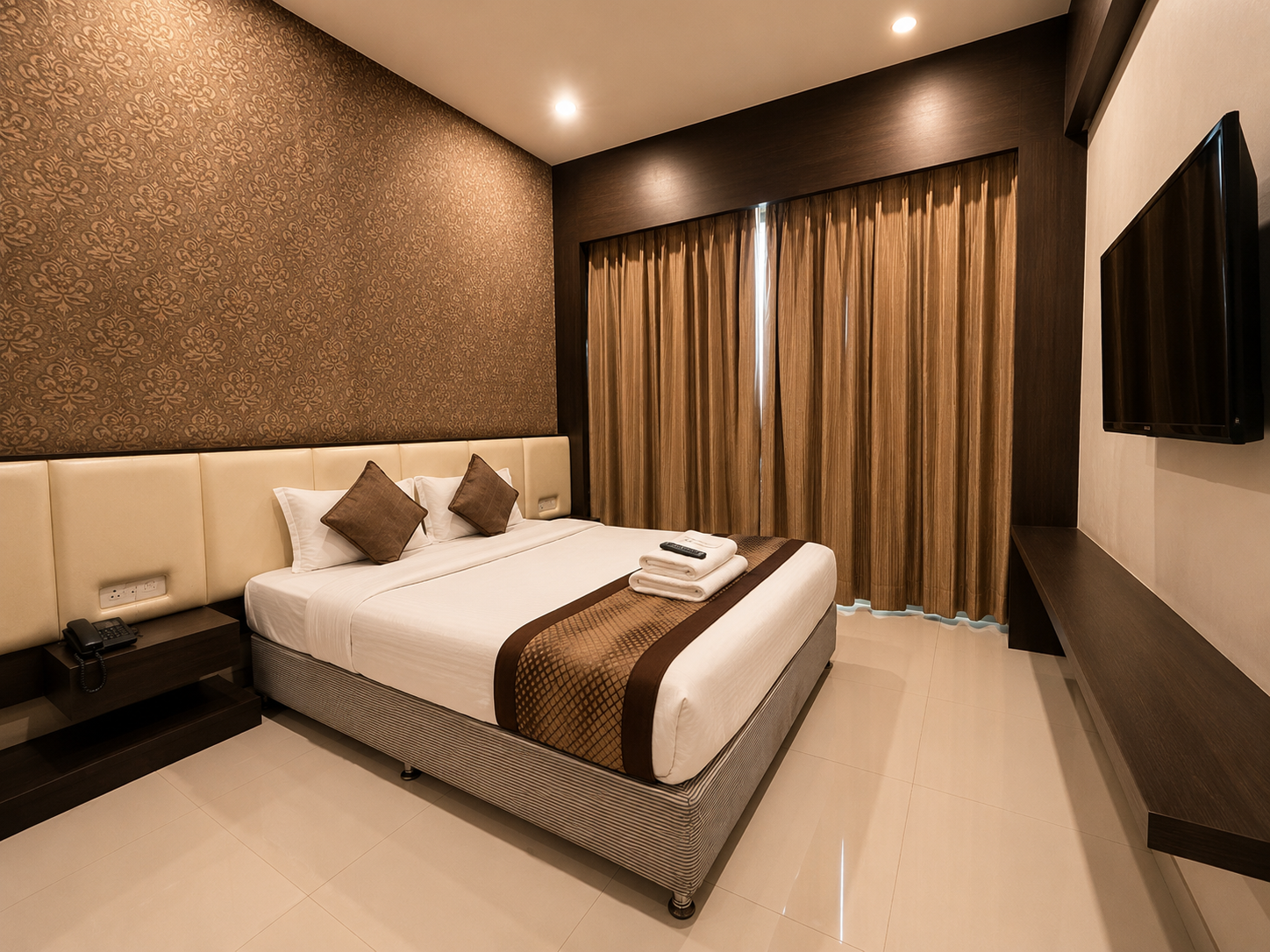 Deluxe Double Room at Sai Vijay Hotel